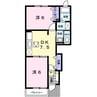 ファンタジア　Ａ 2DKの間取り