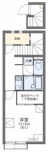 レオネクストキララⅡ 1Kの間取り