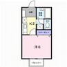 アルフ 1Kの間取り