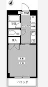 アパートYELL 1Kの間取り