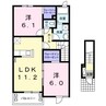 アルバＡ 2LDKの間取り