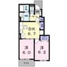 プロムナード　垂水Ⅱ 2DKの間取り