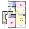 ブライトハウス 2LDKの間取り