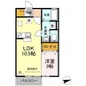 ベルタ松縄 1LDKの間取り