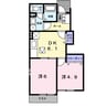 ポポラーレ・ミーチＢ 2DKの間取り