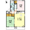 アネシスハイツ　Ⅰ号館 2LDKの間取り