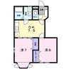 フラット・ハイムＢ 2DKの間取り