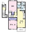 レザン・ラブール　Ａ 2DKの間取り
