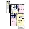 グランデール．平田Ａ 2LDKの間取り