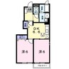メゾン・ポポラーレＡ 2DKの間取り