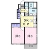 福島コーポラスⅣ 2DKの間取り