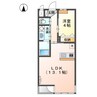 アルバＭ 1LDKの間取り