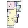 ジェルメ　テール　Ｂ 1LDKの間取り