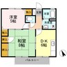 ハイツアベニール　B棟 2DKの間取り