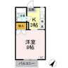メゾン　Ｕ 1Kの間取り