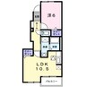 モーダ・パラッツォＢ 1LDKの間取り