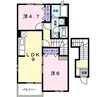 メゾン・ユニティー 2DKの間取り
