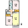 SETTLE　ハバラ 2DKの間取り