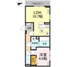 アルチェヴィータ 1LDKの間取り