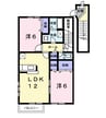 シンサリティ．ＭⅡ　Ｂ 2LDKの間取り