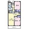 ファインヴァルト 2LDKの間取り