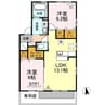 グラン・ノーブル　C棟 2LDKの間取り