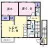 ラ・フォンダ　Ａ 2LDKの間取り