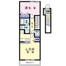 イリス　セゾン　Ａ 1LDKの間取り