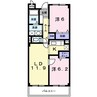 ファインヴァルト 2LDKの間取り