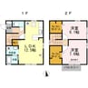 D－room西ハゼ C 2LDKの間取り