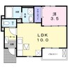 メゾン　ド　クレールＡ 1LDKの間取り