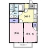 コスモス 2DKの間取り