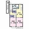ハート・フォートＢ 2DKの間取り