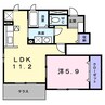 サウスリッチ・Ｕ 1LDKの間取り