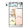 ロイヤルコーポ中川 1LDKの間取り