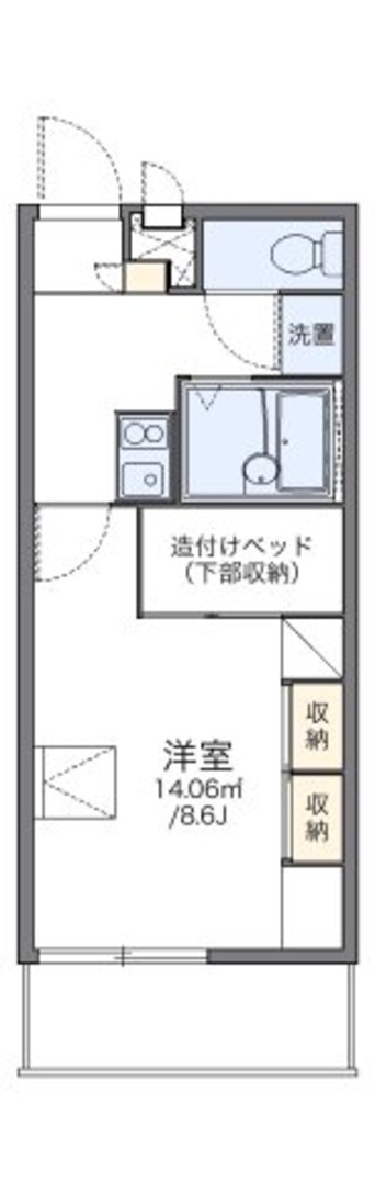 間取図 レオパレスＭａ　ｍａｉｓｏｎ　ｓａｋｏ