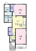 プリーマ　パラスト　Ｂの間取図