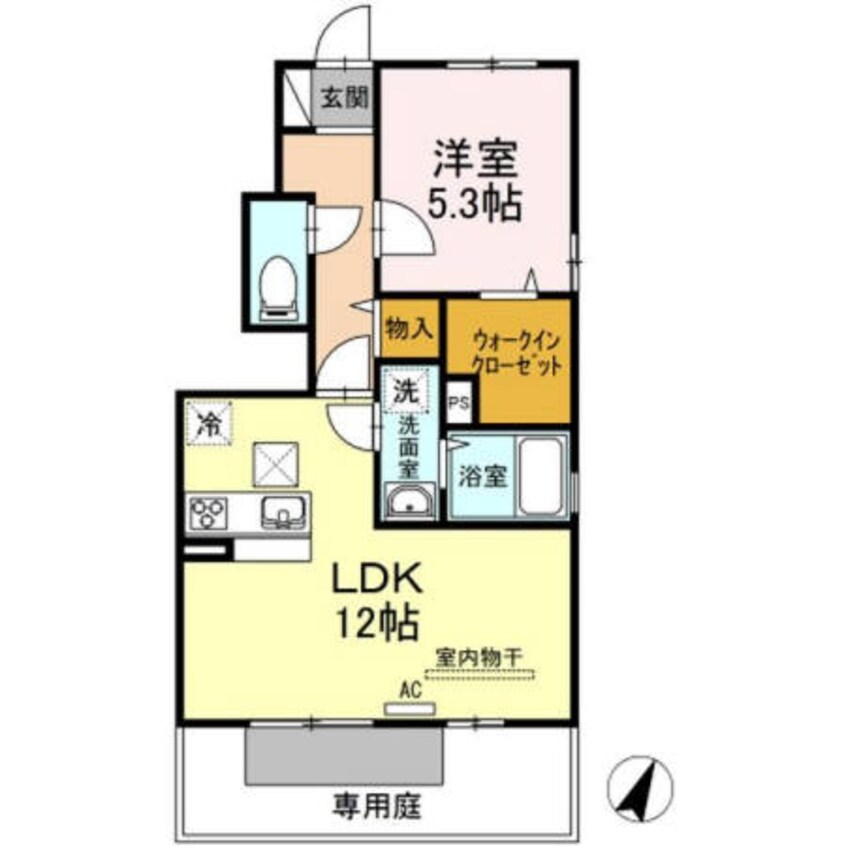 間取図 サンセジュールA棟