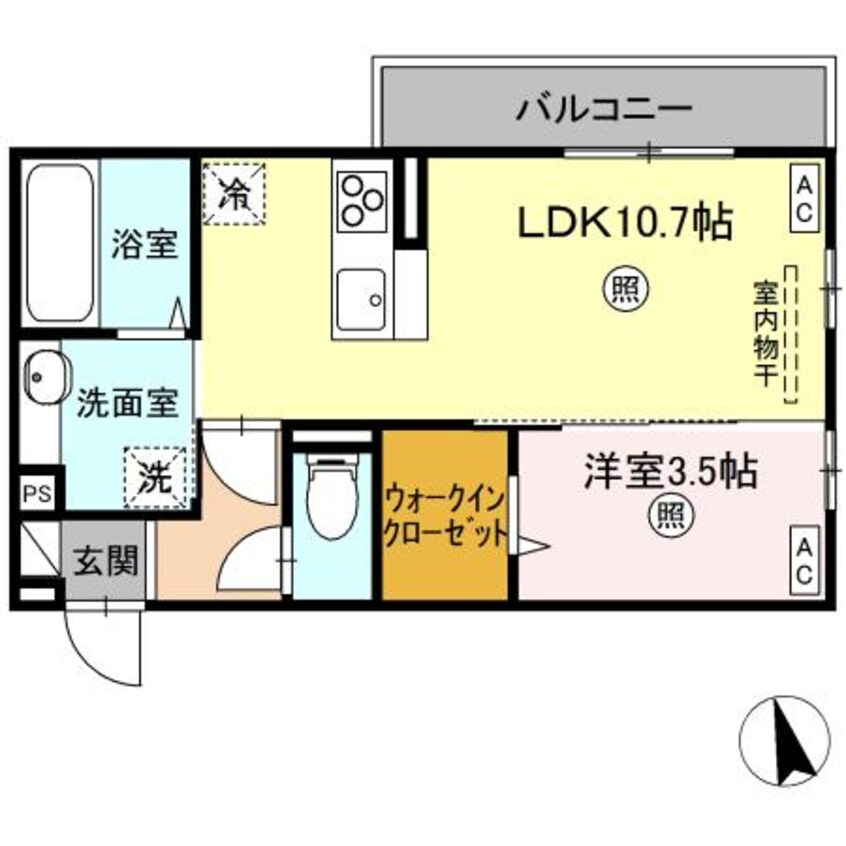 間取図 オラシオン　B棟