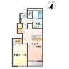 カーサ　フェリーチェ 1LDKの間取り