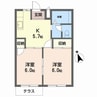 エルディム今原 2Kの間取り