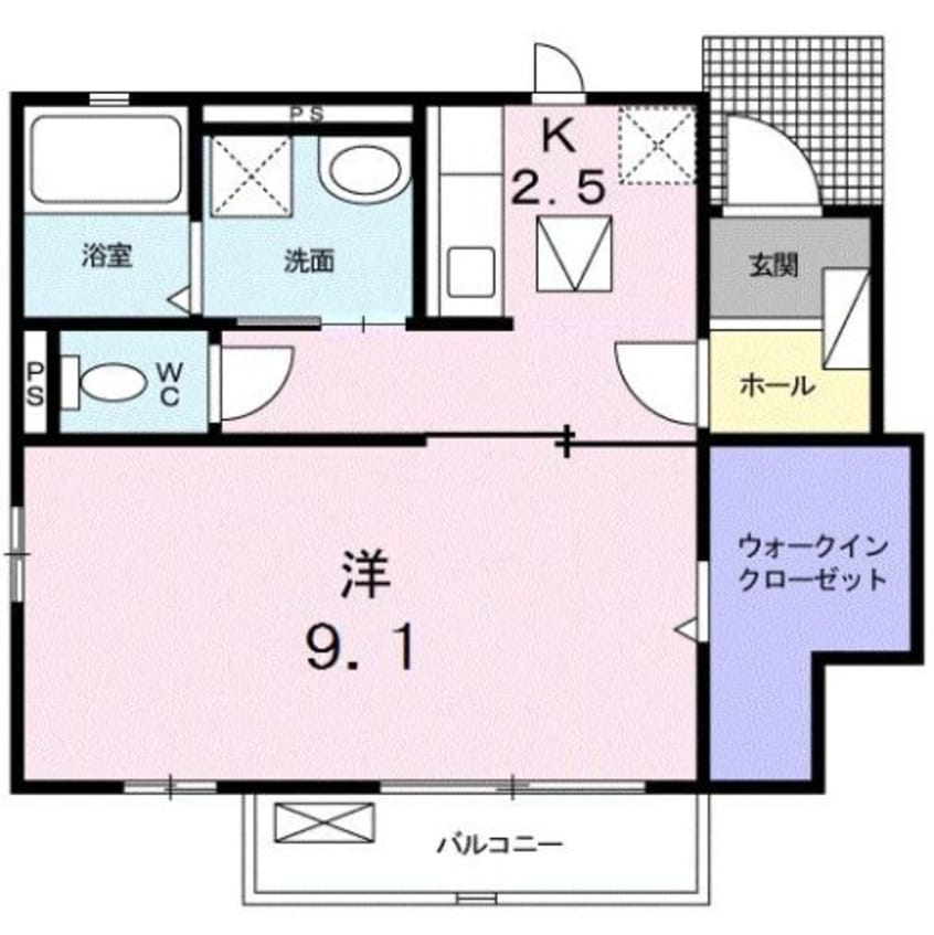 間取図 ルーベル太田Ｅ