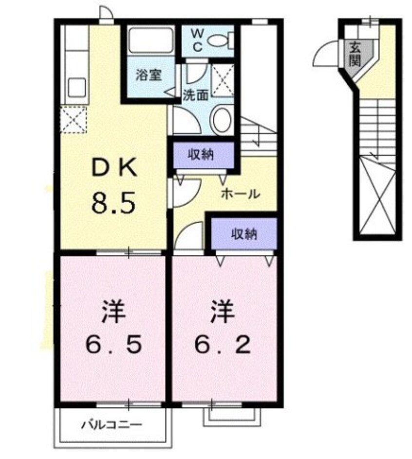 間取図 コスモハイツ　Ｃ
