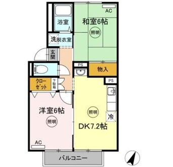 間取図 リッジウッド９０　A棟