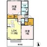ヴェルデ A館 2LDKの間取り