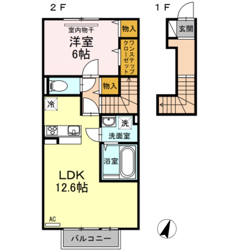 間取図 ブランノワール前塩屋