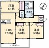 エトワール中府 3LDKの間取り