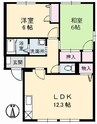 エクセル・メゾン　Ｄ棟 2LDKの間取り