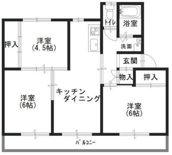 間取図 ヴィラナリー志度　Ⅰ棟