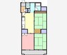 岩藤マンション 3DKの間取り